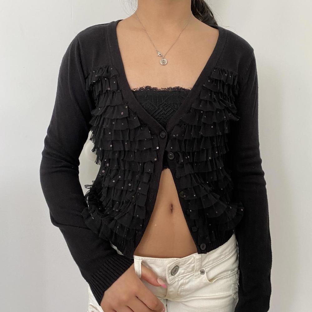 Justice Ruffled Layers Cardigan Cute